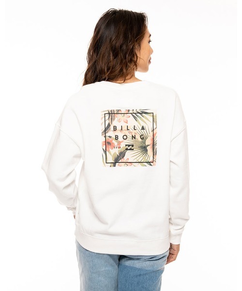 BILLABONG（ビラボン）の「BILLABONG レディース  SQUARE PATTERN LOGO トレーナー  【2021年秋冬モデル】/ビラボンレディーススウェット（スウェット・レディース・ブラック/オフホワイト/ベージュ・MEDIUM/LARGE）」の16枚目の写真