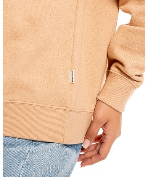 BILLABONG（ビラボン）の「BILLABONG レディース  SQUARE PATTERN LOGO トレーナー  【2021年秋冬モデル】/ビラボンレディーススウェット（スウェット・レディース・ブラック/オフホワイト/ベージュ・MEDIUM/LARGE）」の7枚目の写真