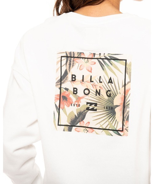 BILLABONG（ビラボン）の「BILLABONG レディース  SQUARE PATTERN LOGO トレーナー  【2021年秋冬モデル】/ビラボンレディーススウェット（スウェット・レディース・ブラック/オフホワイト/ベージュ・MEDIUM/LARGE）」の11枚目の写真