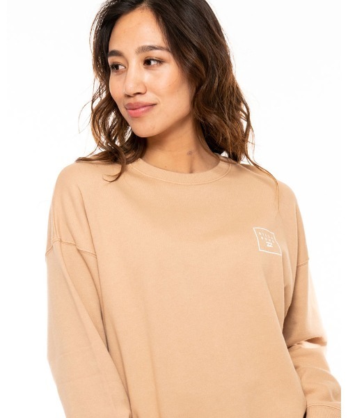 BILLABONG（ビラボン）の「BILLABONG レディース  SQUARE PATTERN LOGO トレーナー  【2021年秋冬モデル】/ビラボンレディーススウェット（スウェット・レディース・ブラック/オフホワイト/ベージュ・MEDIUM/LARGE）」の20枚目の写真