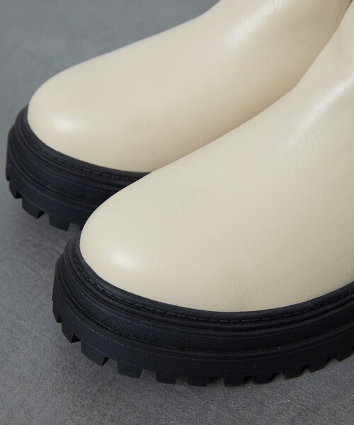FREAK'S STORE（フリークスストア）の「▽【WEB限定】サイドゴアブーツ（ブーツ・レディース・ブラック/ベージュ・SMALL/MEDIUM/LARGE）」の14枚目の写真