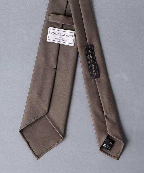 UNITED ARROWS（ユナイテッドアローズ）の「＜UNITED ARROWS＞ VBC ウール ソリッドタイ（ネクタイ・メンズ・ダークグレー/ベージュ/ネイビー・FREE）」の5枚目の写真