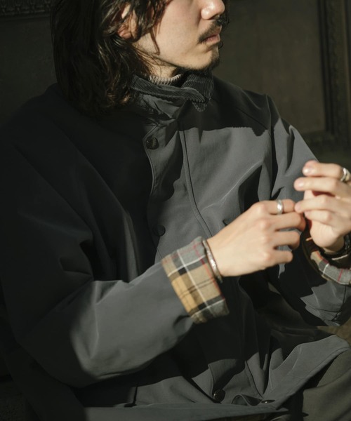 Barbour(バブアー)の「Barbour×URBAN RESEARCH TRANSPORT 3LAYER FOR UR(ナイロンジャケット・メンズ・カーキ/グレー/ブラック・42/38/36/40)」の14枚目の写真