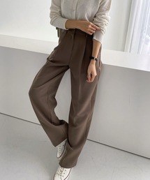 ハイウエストスラックスパンツ