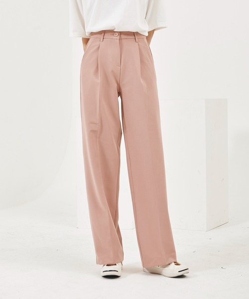 me+em select（ミームセレクト）の「ハイウエストスラックスパンツ（スラックス・レディース・ブラウン/ピンク/クリーム/ベージュ/ブラック・LARGE/MEDIUM/SMALL/X-LARGE）」の22枚目の写真