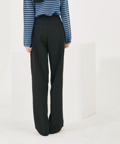 me+em select（ミームセレクト）の「ハイウエストスラックスパンツ（スラックス・レディース・ブラウン/ピンク/クリーム/ベージュ/ブラック・LARGE/MEDIUM/SMALL/X-LARGE）」の10枚目の写真