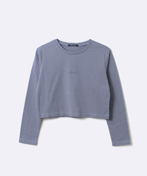 one way(ワンウェイ)の「【oneway Jeans】CHANGE刺繍ロゴ長袖トップス(Tシャツ/カットソー・レディース・ホワイト/ライトブルー/ブラック/パープル・FREE)」の4枚目の写真