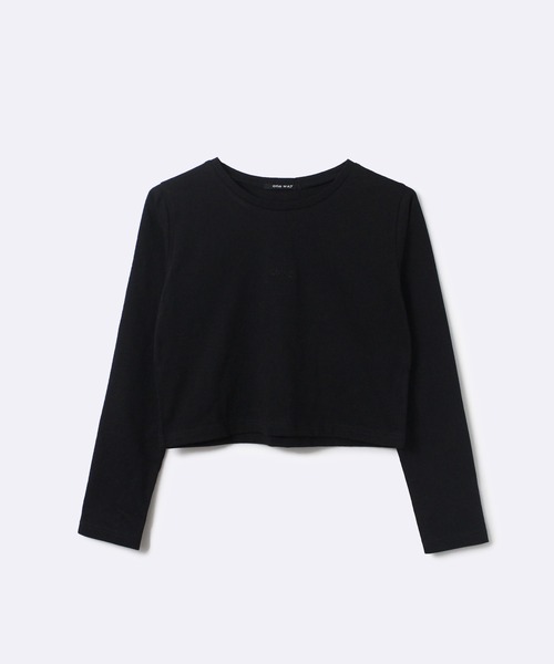 one way(ワンウェイ)の「【oneway Jeans】CHANGE刺繍ロゴ長袖トップス(Tシャツ/カットソー・レディース・ホワイト/ライトブルー/ブラック/パープル・FREE)」の3枚目の写真
