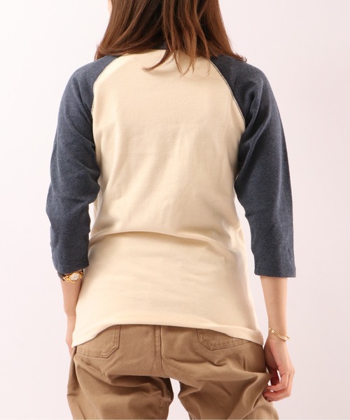 KRIFF MAYER（クリフメイヤー）の「スーパーヘビーリップル7分袖T（Tシャツ/カットソー・メンズ・グレー/ネイビー/ホワイト×ネイビー/ブラック/ナチュラル/ブラック×グレー・L/M/XL/S）」の14枚目の写真