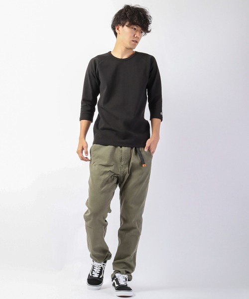 KRIFF MAYER（クリフメイヤー）の「スーパーヘビーリップル7分袖T（Tシャツ/カットソー・メンズ・グレー/ネイビー/ホワイト×ネイビー/ブラック/ナチュラル/ブラック×グレー・L/M/XL/S）」の20枚目の写真