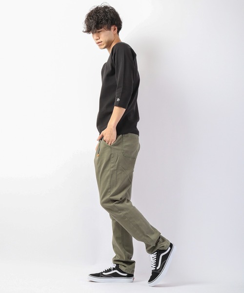 KRIFF MAYER（クリフメイヤー）の「スーパーヘビーリップル7分袖T（Tシャツ/カットソー・メンズ・グレー/ネイビー/ホワイト×ネイビー/ブラック/ナチュラル/ブラック×グレー・L/M/XL/S）」の21枚目の写真