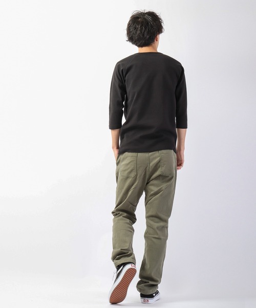 KRIFF MAYER（クリフメイヤー）の「スーパーヘビーリップル7分袖T（Tシャツ/カットソー・メンズ・グレー/ネイビー/ホワイト×ネイビー/ブラック/ナチュラル/ブラック×グレー・L/M/XL/S）」の22枚目の写真