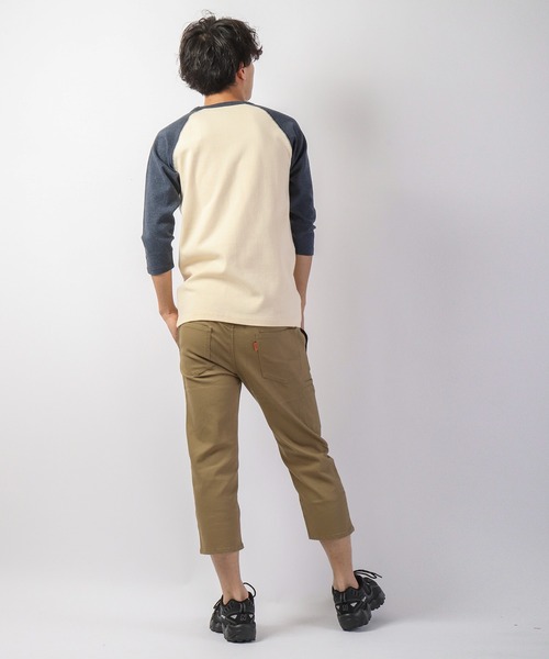 KRIFF MAYER（クリフメイヤー）の「スーパーヘビーリップル7分袖T（Tシャツ/カットソー・メンズ・グレー/ネイビー/ホワイト×ネイビー/ブラック/ナチュラル/ブラック×グレー・L/M/XL/S）」の10枚目の写真