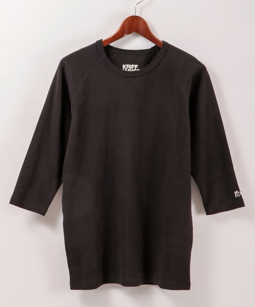 KRIFF MAYER（クリフメイヤー）の「スーパーヘビーリップル7分袖T（Tシャツ/カットソー・メンズ・グレー/ネイビー/ホワイト×ネイビー/ブラック/ナチュラル/ブラック×グレー・L/M/XL/S）」の17枚目の写真