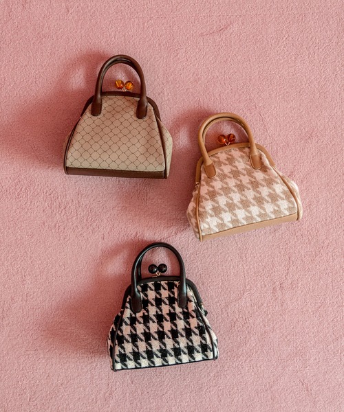 OLIVE des OLIVE（オリーブデオリーブ）の「べっ甲ガマ口バッグ（ショルダーバッグ・レディース・ダークブラウン/ベージュ/ブラック・FREE）」の12枚目の写真