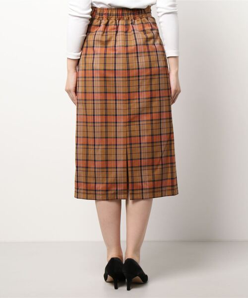 Te chichi（テチチ）の「タータンチェックツイルタイトスカート（スカート・レディース・キャメル/グリーン/ブラック・SMALL/MEDIUM）」の8枚目の写真