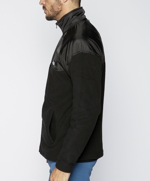 FILA（フィラ）の「【FILA / フィラ】マイクロフリースジャケット（ブルゾン・メンズ・ブラック/オフホワイト/カーキ・MEDIUM/LARGE/X-LARGE）」の5枚目の写真