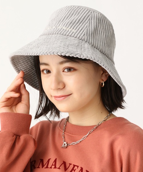 repipi armario（レピピ アルマリオ）の「コーデュロイバケハ（ハット・キッズ・ブラック/ダークブラウン/グレー/アイボリー・FREE）」の4枚目の写真