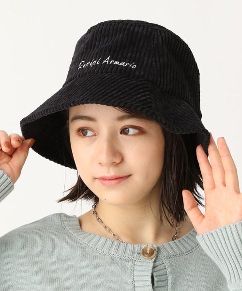 repipi armario（レピピ アルマリオ）の「コーデュロイバケハ（ハット・キッズ・ブラック/ダークブラウン/グレー/アイボリー・FREE）」の3枚目の写真