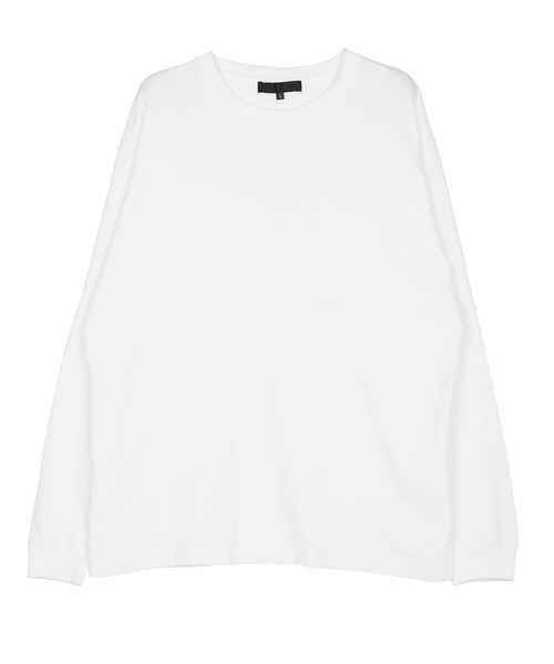 jiggys shop(ジギーズショップ)の「ドロップショルダー 無地 ビッグシルエット ロンT(Tシャツ/カットソー・メンズ・ホワイト/ブラック/ベージュ/ネイビー/レッド/サンドベージュ/ブルー系その他/ローズ・MEDIUM/LARGE)」の18枚目の写真