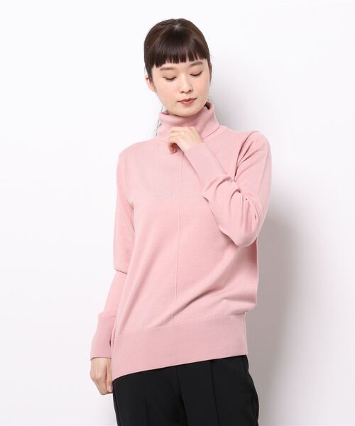 niko and...（ニコアンド）の「洗えるウール混タートルニットプルオーバー（ニット/セーター・レディース・ブラック/ブルー/ブラウン/オフホワイト/ピンク/イエロー・MEDIUM/LARGE）」の6枚目の写真