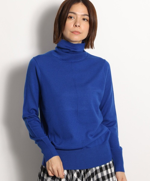 niko and...（ニコアンド）の「洗えるウール混タートルニットプルオーバー（ニット/セーター・レディース・ブラック/ブルー/ブラウン/オフホワイト/ピンク/イエロー・MEDIUM/LARGE）」の5枚目の写真