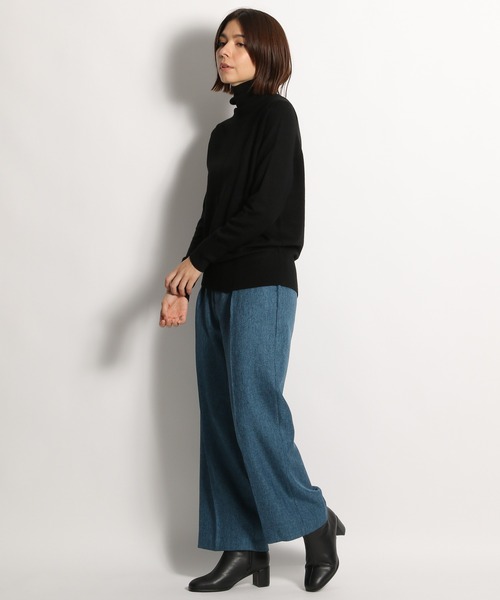 niko and...（ニコアンド）の「洗えるウール混タートルニットプルオーバー（ニット/セーター・レディース・ブラック/ブルー/ブラウン/オフホワイト/ピンク/イエロー・MEDIUM/LARGE）」の8枚目の写真