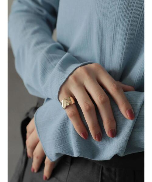 AMERICAN HOLIC（アメリカンホリック）の「イニシャルリングHEART（リング・レディース・シルバー/ゴールド・FREE）」の14枚目の写真