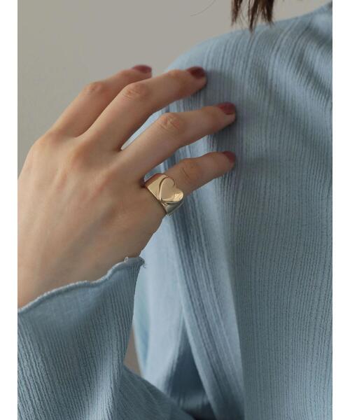 AMERICAN HOLIC（アメリカンホリック）の「イニシャルリングHEART（リング・レディース・シルバー/ゴールド・FREE）」の15枚目の写真