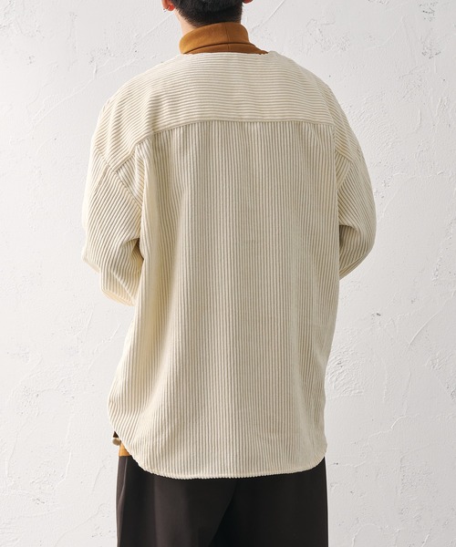 epnok(エプノック)の「ノーカラーコールブルゾン(ブルゾン・メンズ・チャコールグレー/アイボリー・SMALL/MEDIUM/LARGE)」の10枚目の写真