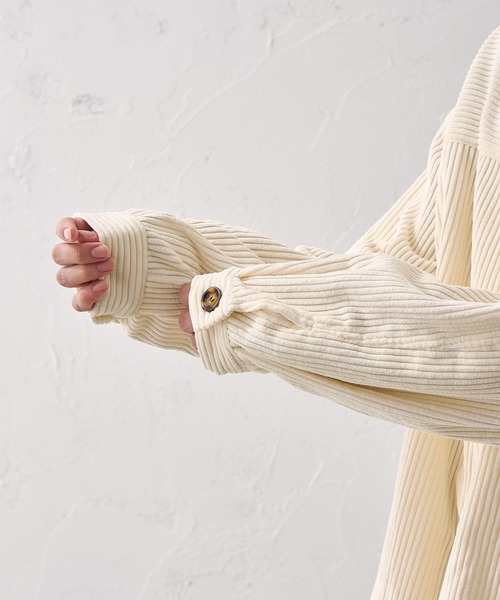 epnok(エプノック)の「ノーカラーコールブルゾン(ブルゾン・メンズ・チャコールグレー/アイボリー・SMALL/MEDIUM/LARGE)」の18枚目の写真