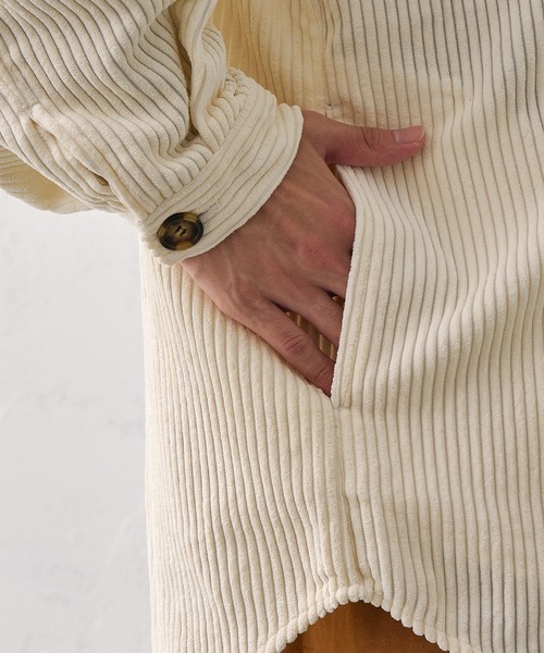 epnok(エプノック)の「ノーカラーコールブルゾン(ブルゾン・メンズ・チャコールグレー/アイボリー・SMALL/MEDIUM/LARGE)」の19枚目の写真