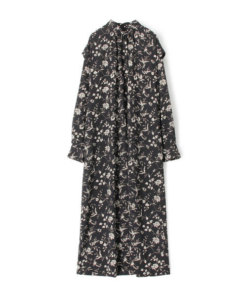 SOULEIADO（ソレイアード）の「ポリエステルプリント スタンドカラー