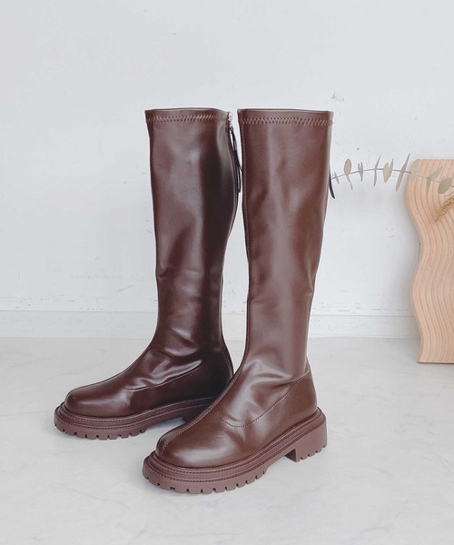 AS KNOW AS plus(アズノゥアズプラス)の「◇ストレッチロングブーツ(ブーツ・レディース・ブラック/ブラウン/アイボリー・M/L)」の21枚目の写真