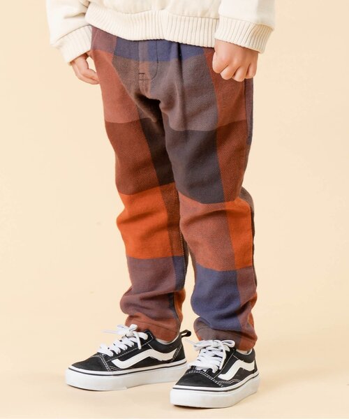 F.O.KIDS(エフオーキッズ)の「裏起毛先染めチェックパンツ(その他パンツ・キッズ・オレンジ/グリーン/ブラック・80/95/130/140/120/100/90/110)」の3枚目の写真