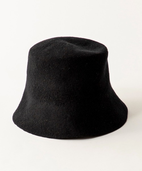 MILLION CARATS(ミリオンカラッツ)の「ウールバケットハット(ニットキャップ/ビーニー・レディース・ブラック/ベージュ・FREE)」の7枚目の写真