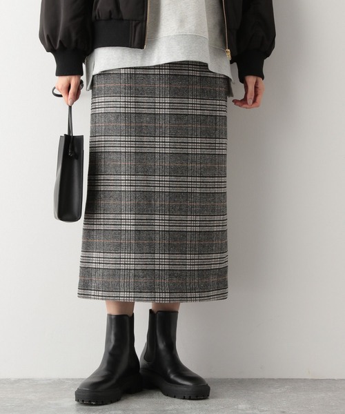 GLOBAL WORK（グローバルワーク）の「ウールブレンドチェックスカート