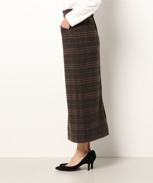 GLOBAL WORK（グローバルワーク）の「ウールブレンドチェックスカート/228788（スカート・レディース・ベージュ/グレー/ベージュ系その他3/ネイビー・MEDIUM/LARGE）」の7枚目の写真