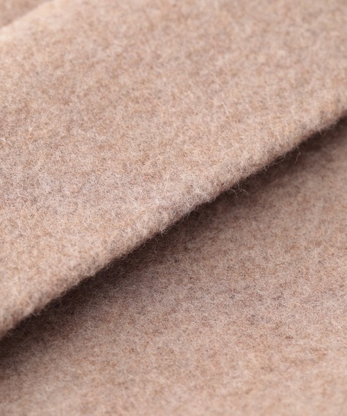 RIVE DROITE（リヴドロワ）の「あらゆるスタイリングにマッチする　ボトルネックジップコート（ノーカラーコート・レディース・モカ/ネイビー/ピンク・FREE）」の8枚目の写真