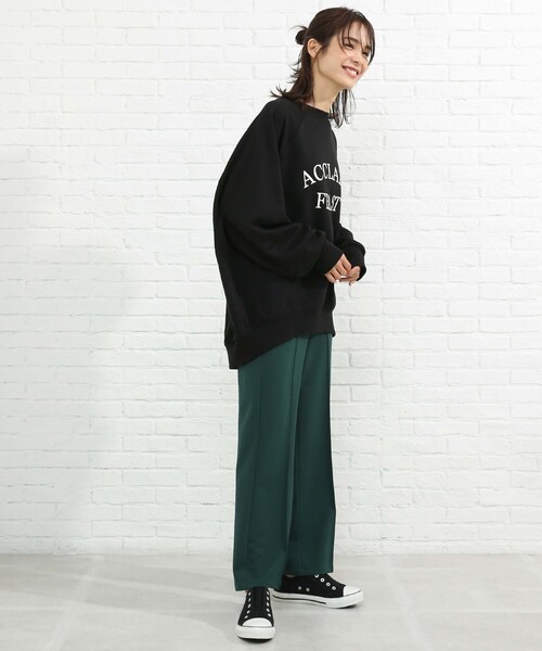 SHOO・LA・RUE(シューラルー)の「◆裏毛起毛BIGドルマンスウェット(スウェット・レディース・チャコールグレー/ブラック/ライトグリーン/ナチュラル・00)」の13枚目の写真