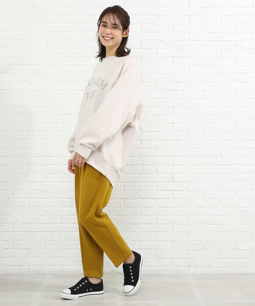 SHOO・LA・RUE(シューラルー)の「◆裏毛起毛BIGドルマンスウェット(スウェット・レディース・チャコールグレー/ブラック/ライトグリーン/ナチュラル・00)」の17枚目の写真