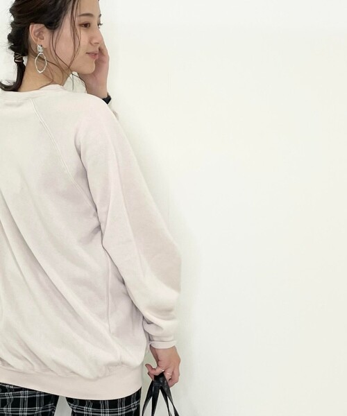 SHOO・LA・RUE(シューラルー)の「◆裏毛起毛BIGドルマンスウェット(スウェット・レディース・チャコールグレー/ブラック/ライトグリーン/ナチュラル・00)」の8枚目の写真