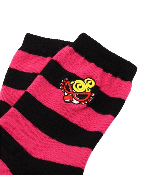 HYSTERIC MINI（ヒステリックミニ）の「Rolling mini “SUPER STAR” 3PソックスSET（ソックス/靴下・キッズ・ピンク/グレー/ブラック・13/19/22/16）」の8枚目の写真