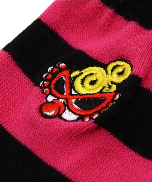 HYSTERIC MINI（ヒステリックミニ）の「Rolling mini “SUPER STAR” 3PソックスSET（ソックス/靴下・キッズ・ピンク/グレー/ブラック・13/19/22/16）」の6枚目の写真