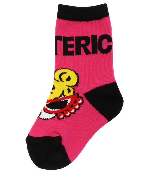 HYSTERIC MINI（ヒステリックミニ）の「Rolling mini “SUPER STAR” 3PソックスSET（ソックス/靴下・キッズ・ピンク/グレー/ブラック・13/19/22/16）」の5枚目の写真