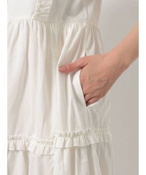 merry jenny（メリージェニー）の「フリルテイアードシャツワンピース（ワンピース・レディース・オフホワイト/ブラック/ブルー・FREE）」の9枚目の写真