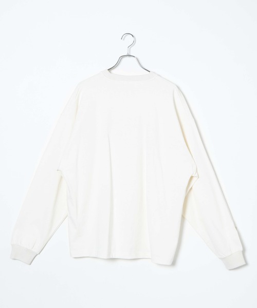 WEGO（ウィゴー）の「WEGO/カレッジロゴBIGロンT（Tシャツ/カットソー・メンズ・オフホワイト/スミクロ・MEDIUM/LARGE）」の8枚目の写真