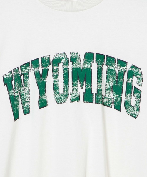 WEGO（ウィゴー）の「WEGO/カレッジロゴBIGロンT（Tシャツ/カットソー・メンズ・オフホワイト/スミクロ・MEDIUM/LARGE）」の6枚目の写真