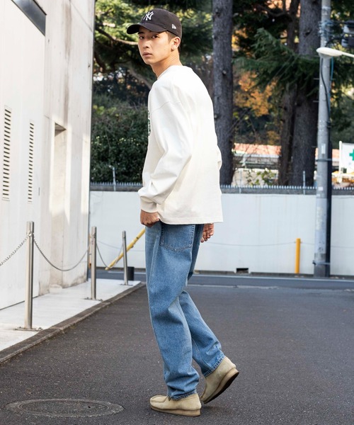 WEGO（ウィゴー）の「WEGO/カレッジロゴBIGロンT（Tシャツ/カットソー・メンズ・オフホワイト/スミクロ・MEDIUM/LARGE）」の7枚目の写真