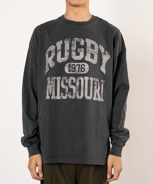 WEGO（ウィゴー）の「WEGO/カレッジロゴBIGロンT（Tシャツ/カットソー・メンズ・オフホワイト/スミクロ・MEDIUM/LARGE）」の16枚目の写真